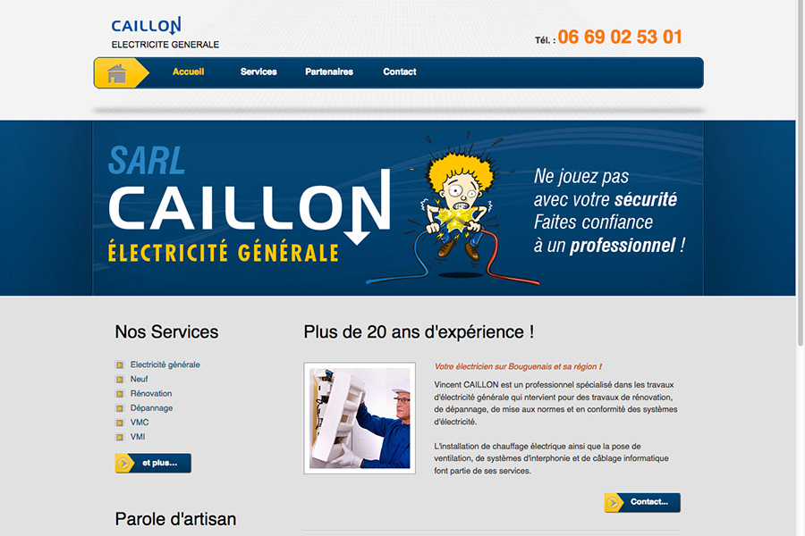 Caillon électricité